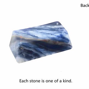 Blue Vein Stone Keycap Set: Custom Artisan Gemstone Mechanical Keycaps image 7