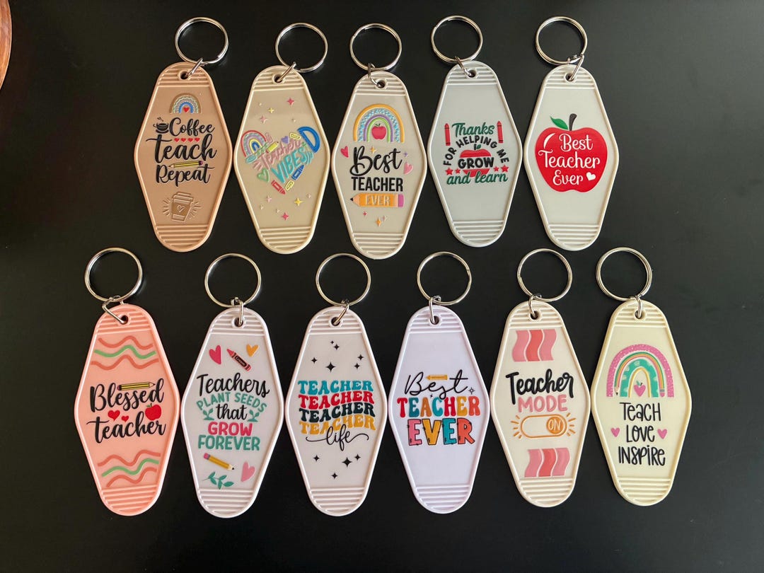 Keychains Teacheres Teacher Keychain - Cute, Girlie Gift - Etsy