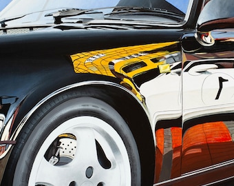 Tarjeta coleccionable XL de A.J. Holsheimer - Porsche 964 Carrera RS, 06/AJH-2809