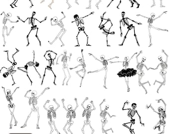 Dancing Skeletons Art SVG  | skeleton clipart | Skeleton romance Digital Download for Cricut, Free Silhouette Svg | skeleton svg