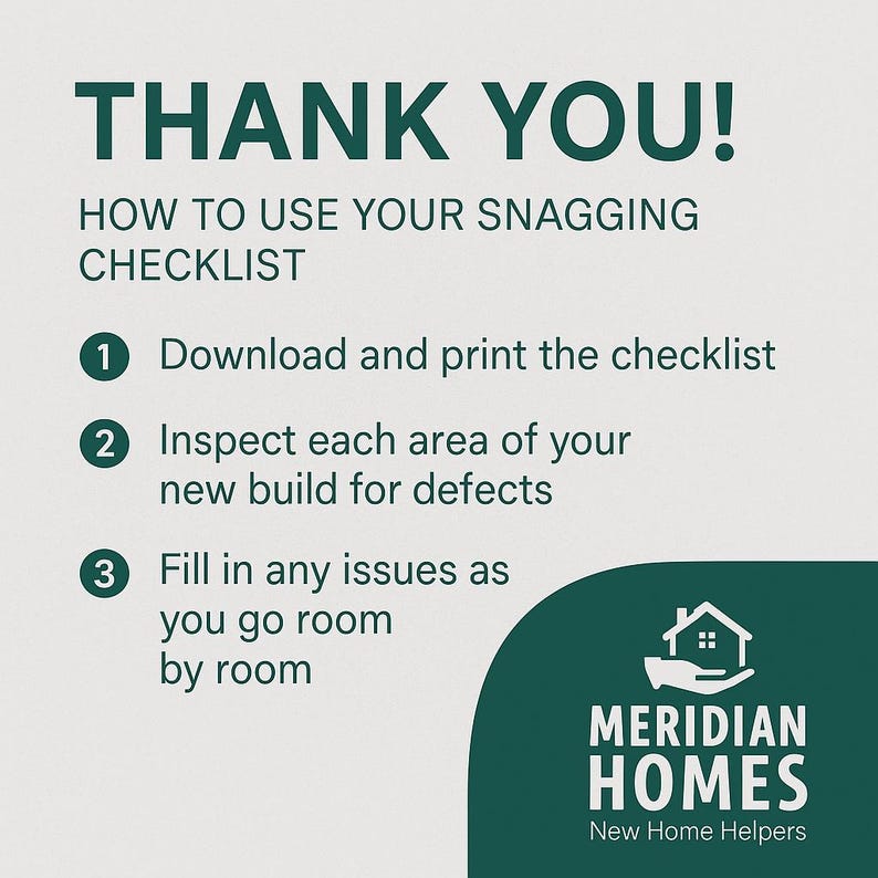 Snagging Checklist Example New Build Snagging Survey Template – Printable New Home Inspection ...