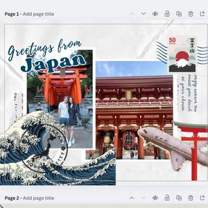 Cartão de agradecimento/cartão postal de casamento personalizado para lua de mel - Edição Japão