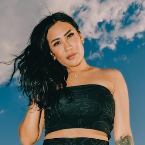 Black on Black Tube Top – Spiritual Crop Top | Sleek Spandex Fit | 528hzWear Bali