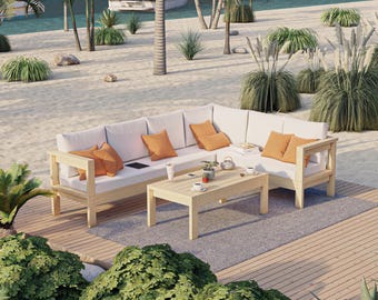 DIY Sectional Patio Sofa & Coffee Table Bundle Plans | PDF Digital Download only