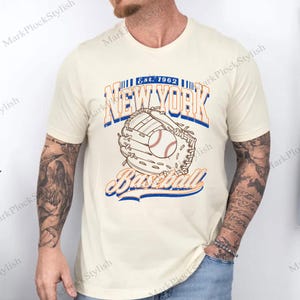 New York Baseball Png, New York Png, Vintage Baseball Png, Koszulka Fana Baseballa Png, Prezent z Nowego Jorku, Prezent dla niej, Mama.