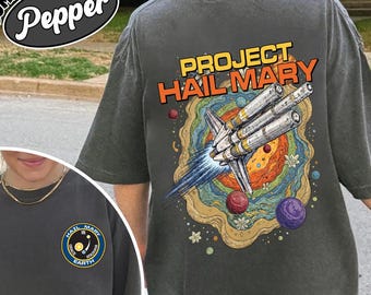 Rocky Amaze Shirt, Sci Fi Book Lover Tee, Space Science Graphic Shirt, Nerd Bookish Tee, Two Sided Shirt