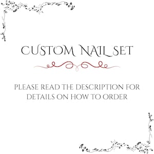 Unghie finte personalizzate / Set di unghie personalizzate / Design personalizzato / Set di unghie personalizzate / Ordine personalizzato