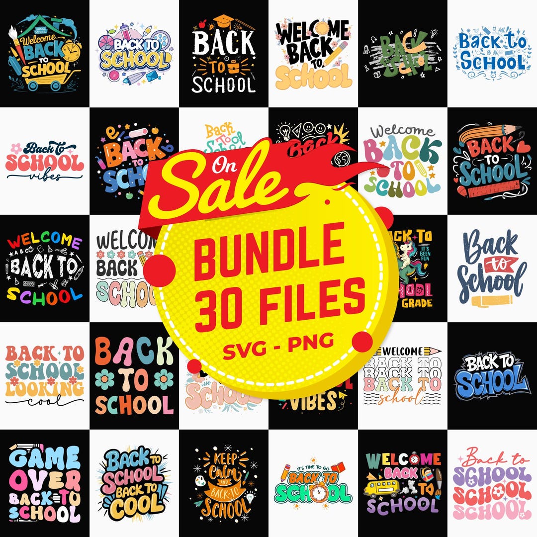 Bundle Back to School Teacher Student Classmate SVG T-shirt Digital ...