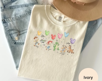 TS Toy Story Magic Kingdom Shirt, Disney Main Street Balloon Tee, Pixar Toystory T-shirt