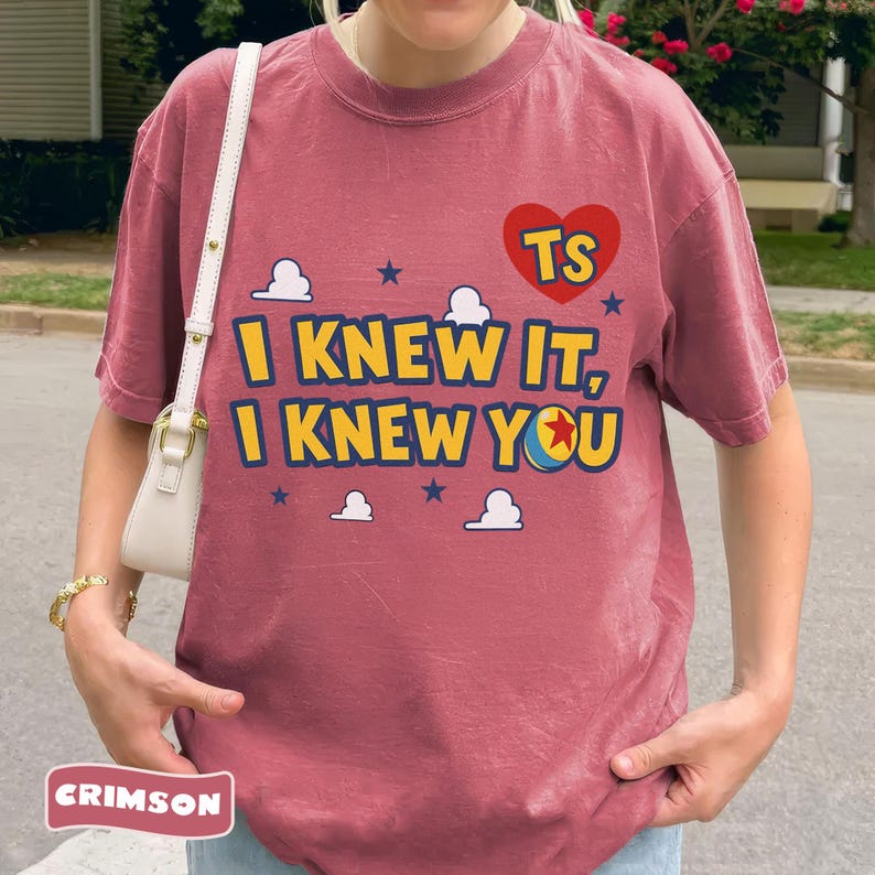 Retro I Knew It I Knew You Shirt, Ts Toy Story 5 Pixar Fest Tee, Vintage Country Music Fan, Disney Family Trip Tshirt, Woody Buzz Cowboy Tee Crimson (Comfort)