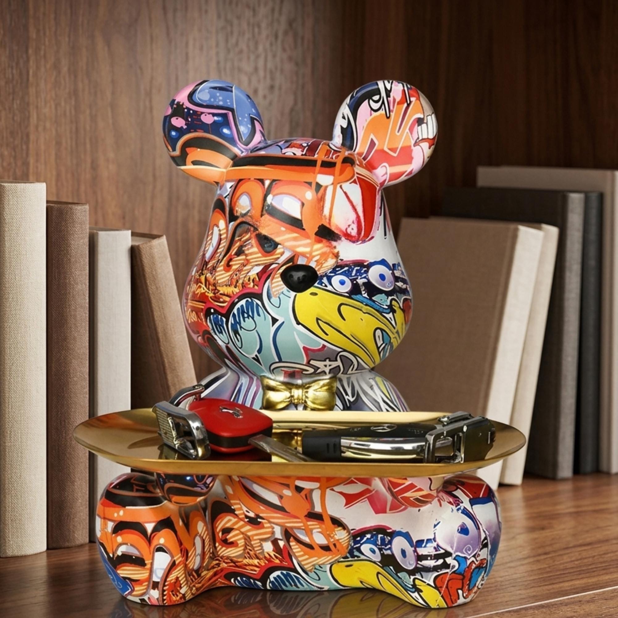 Graffiti bear statue - Etsy 日本
