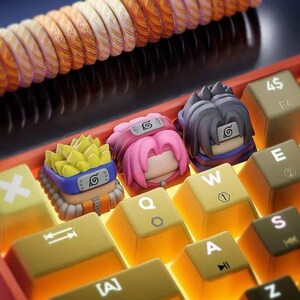ナルト キーキャップ ナルト/サクラ/サスケ/メカニカル 3D キーボード DIY キーキャップ セット