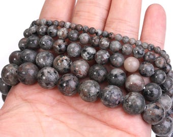 Luminous Yooperlite Beads: Natural Stone for DIY Jewelry - 4/6/8/10/12mm