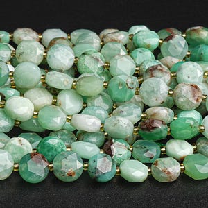 8mm Natural Chrysoprase Beads - Green Australian Jade Gemstone Beads for DIY Jewelry Bracelet Making