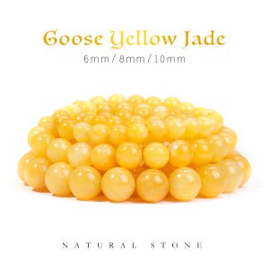 Yellow Jasper Beads: Natural Round Stone Beads for DIY Jewelry