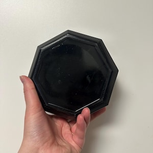 Set of 8 Black Amethyst Glass Arcoroc France 5.5&quot; Octagon Octime Bowl Vintage