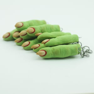 Witch Finger Cookie Charm: Polymer Clay Halloween Jewelry, Stitch Marker