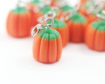 Food Jewelry, Candy Charm, Miniature Food, Polymer Clay Food, Pumpkin Jewelry, Stitch Marker, Food Charm, Halloween Charm, Candy Corn Charm