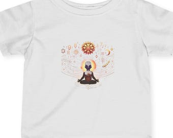 Sacred Scribbles Toddler Tee: Vedic Yantra Mantra Infant Jersey