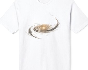 Spiral Galaxy Artwork T-Shirt | Abstract Space Swirl Tee