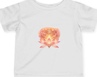 Lotus of Light Infant Tee: Spiritual Baby Jersey Shirt