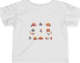 Vedic Math Infant Tee: Cosmic Floral Mandalas, Spiritual Learning