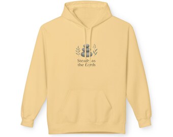 Stacked Rocks Hoodie: Serene Meditation Fleece Pullover