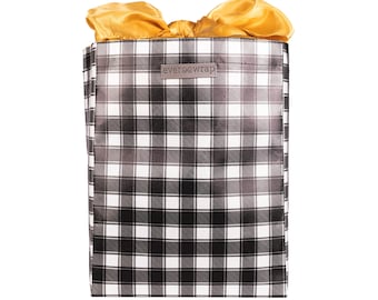Medium Reusable Gift Bag: Eco-Friendly Fabric with Satin Bow (11.5 x 9 x 7")