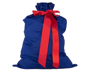 Reusable Cotton Gift Bag with Satin Ribbon: Eco-Friendly 27"
