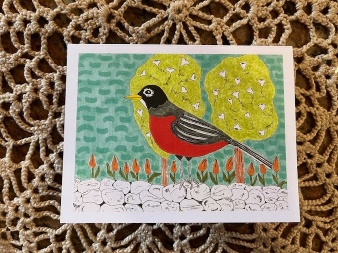 Robin Card - Etsy
