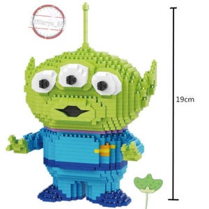 Bloques de construcción de minipellets de Toy Story Alien Diamond, juguetes educativos para niños