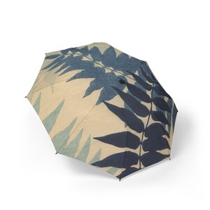 Chic Foldable Umbrella with Botanical Prints, Stylish Weather Protection, Gift for Nature Lovers, Travel Umbrella, Rain Essentials