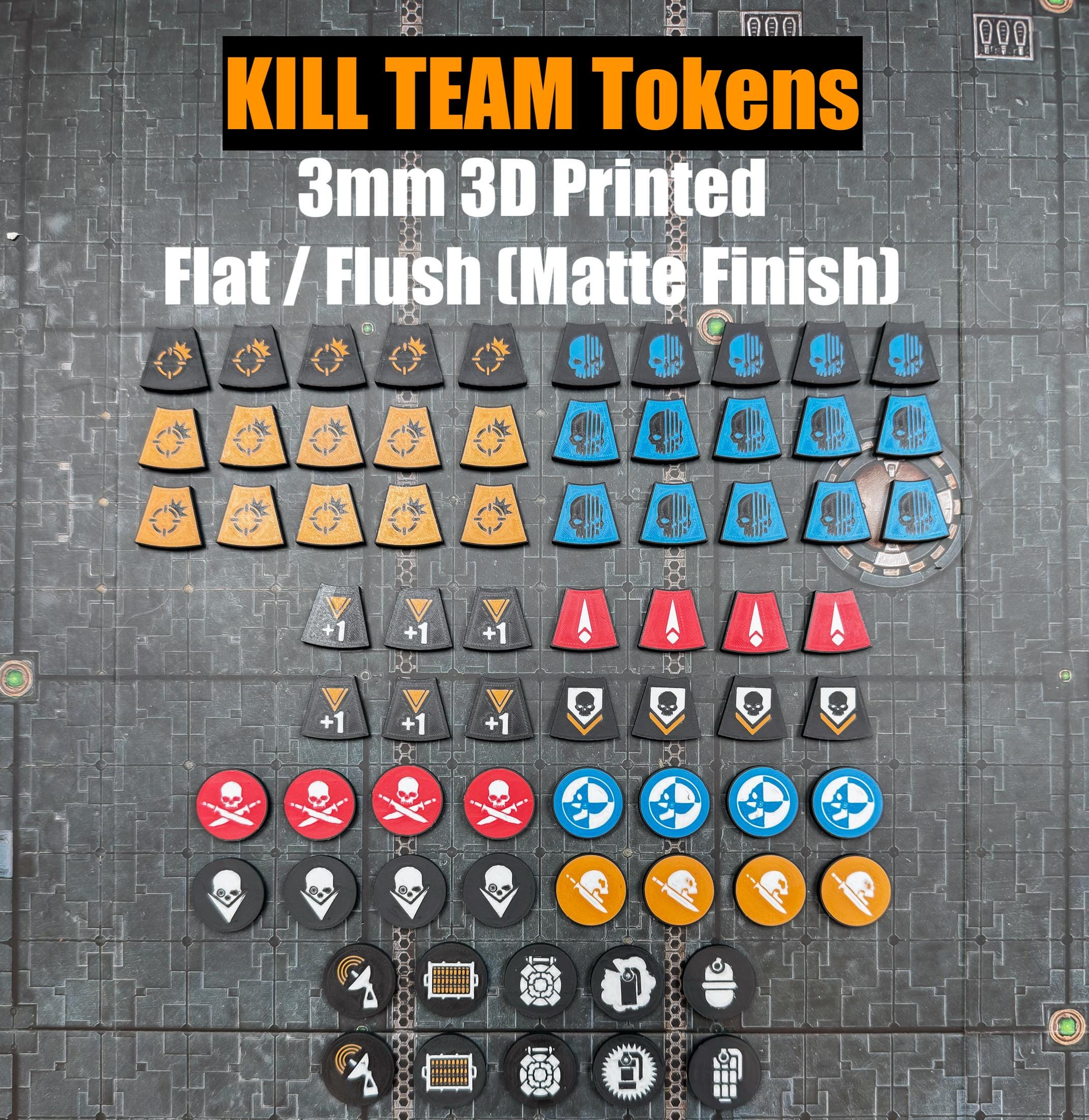 Kill Team Tokens – 3D Printed Matte PLA Full Game Set - Etsy