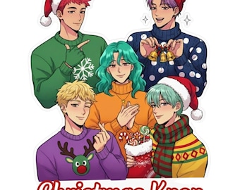 Cazadores de demonios navideños del Kpop, SAJA Boys PNG, paquete de cazadores de demonios del Kpop Saja Boys PNG, cazadores de demonios del Kpop PNG, regalos unisex para fans de Saja Boys PNG