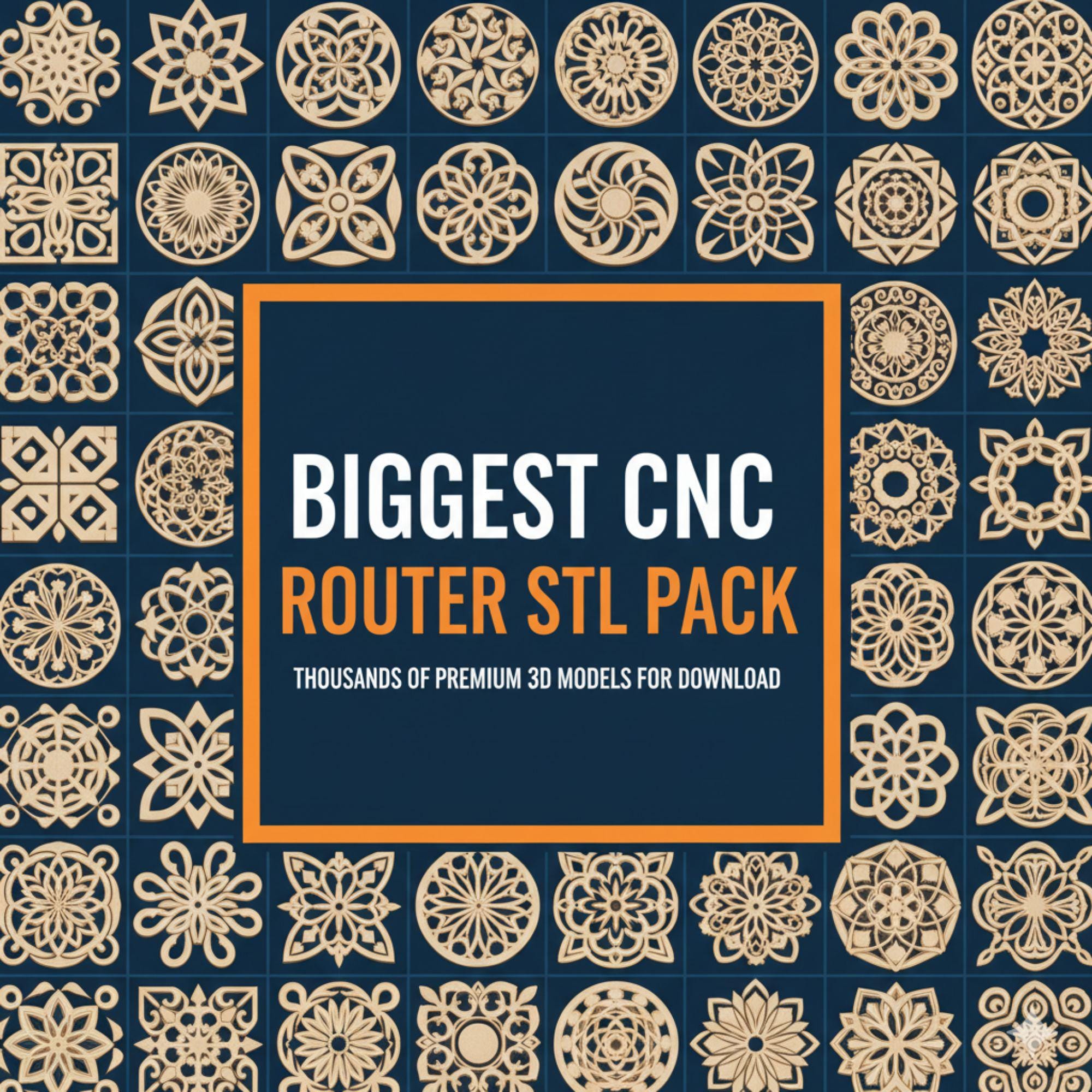 6000+ CNC MEGA Files for Router Machines, Biggest Cnc Router STL Pack ...