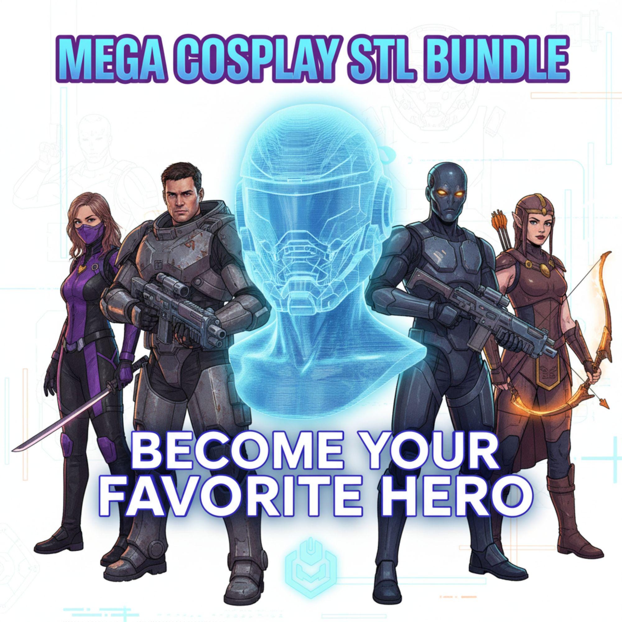 Cosplay STL Mega Pack, Massive Cosplay STL Bundle, 3D Printable Armor ...