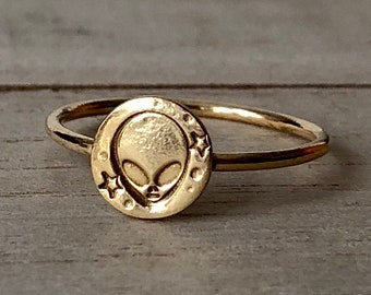 Little Green Man Ring