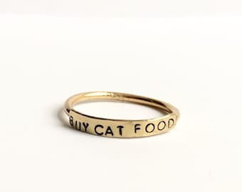 Funny Cat Lady Ring