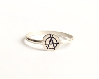 Anarchy Ring Stainless Steel A Ring Available in US Sizes 7-12 - Etsy