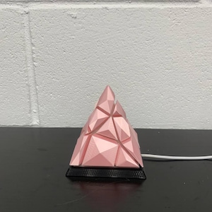 NeoCrystal Night Light Geometric Prism Lamp Futurist Glow Pyramid CyberGem Light Polygon Pulse Lamp Dreamcore Pyramid Lamp