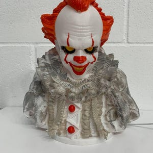 A scary clown for Halloween. Inspired by the famous film, with classic styling and lighting.
