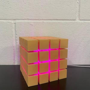 NeonGrid Light CyberBlock Lamp NeonBrick DarkMode Cube Luminix Core SilentLume Cubica CyberLum modern lamp in different colors 16 colors