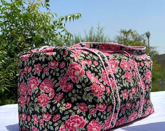 Personalisierte Weekender-Krankenhaus-Taschen, benutzerdefinierte Reisetasche, Floral Weekend Duffel Bag, Brautparty-Tasche, Reisetasche mit Reißverschluss