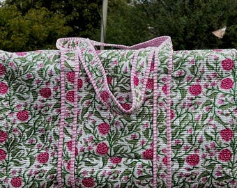 CUSTOMIZABLE  Duffle Bag, Cross-body Gym Bag Luggage, Overnight Bag, Weekender Holdall,Indian Kantha Shopper, Travel Bag, Gift For Mothers