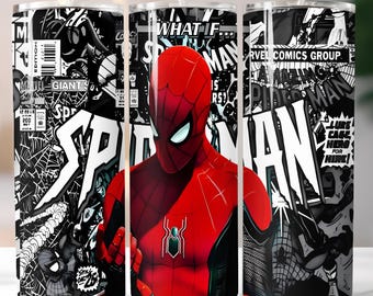 Red Superhero Tumbler Wrap PNG | 20oz Skinny Sublimation Design | Action Hero Tumbler Wrap Digital Download |Instant PNG File for Tumblers