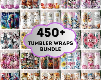 450+ Variety Pack Tumbler Wrap Bundle, Bundle PNG, 20oz Sublimation Tumbler Designs, 20 oz Skinny Tumbler, Halloween Christmas Watercolor
