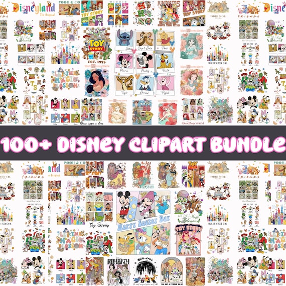 100+ Disney All Character Png Bundle, Mickey and Friends Png, Disney Princess Png, Pooh and Friends Png, Toy Story Png, Disneyland Trip Tee