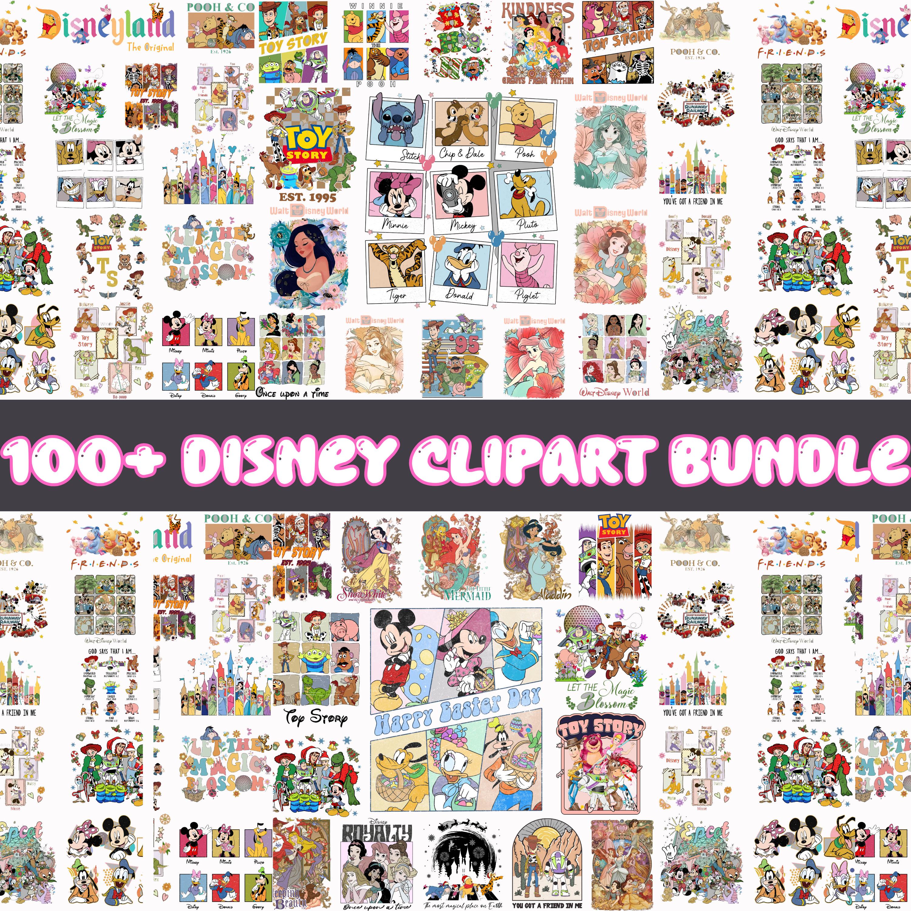 100+ Disney All Character Png Bundle, Mickey and Friends Png, Disney Princess Png, Pooh and Friends Png, Toy Story Png, Disneyland Trip Tee