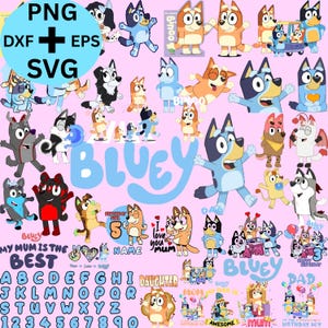 300+ Blauer Hunde-Svg-Bundle, Blaue Hundefamilie, Blauer Hund-Geburtstag-Png, Blauer Hund-Freunde-Bundle Png, Blauer Hund Druck Digitaler Download