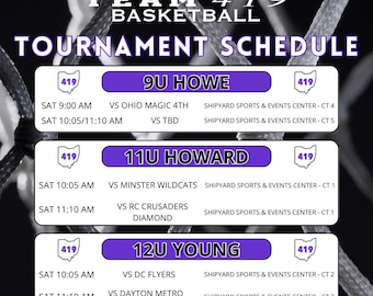 Sjabloon toernooischema